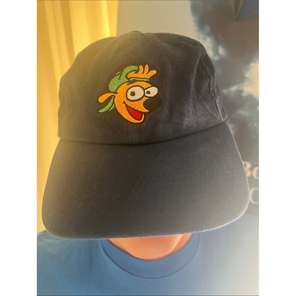 #2246**girl/boy Fahrenheit Navy Cotton Cap with Multicolor Cartoon Patch